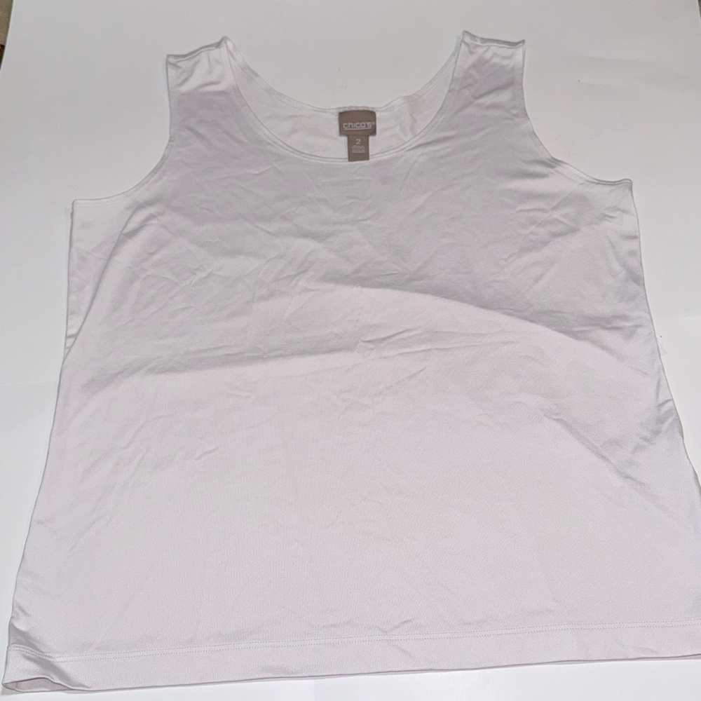 Chico’s Stretch Tank Top Size 2 Bodycon Fitted Layering